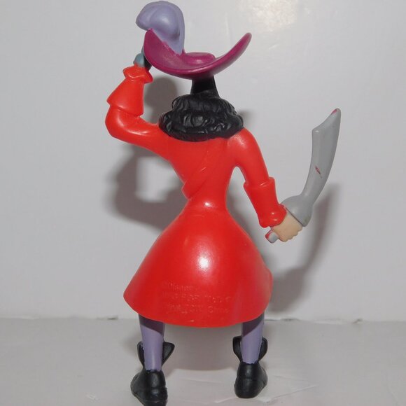 Lot 2 Disney Peter Pan Captain Hook Figures 4" & 6" - Picture 9 of 11
